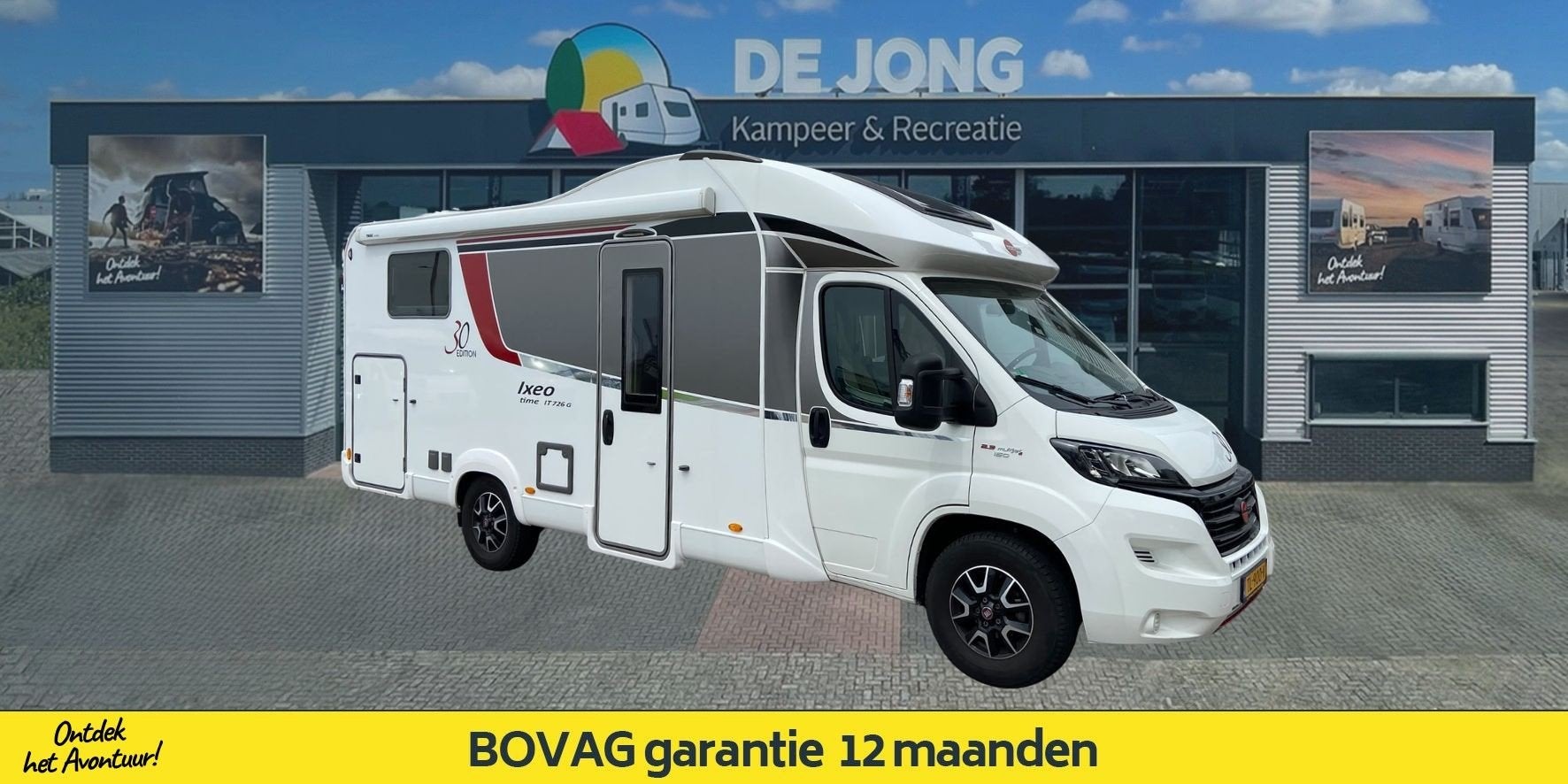 Bürstner Ixeo Time 726 G Edition 30 Fiat (bj 2017), Caravans en Kamperen, Campers, Automaat, Fietsendrager, 7 tot 8 meter, Bedrijf