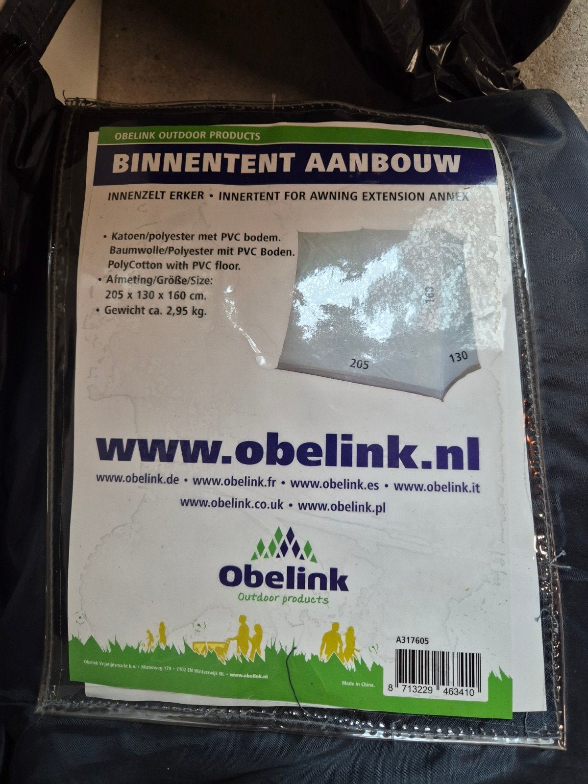 Gloednieuwe binnentent voor aanbouw in de verpakking, Caravans en Kamperen, Tenten, Ophalen, Nieuw, Tot en met 2