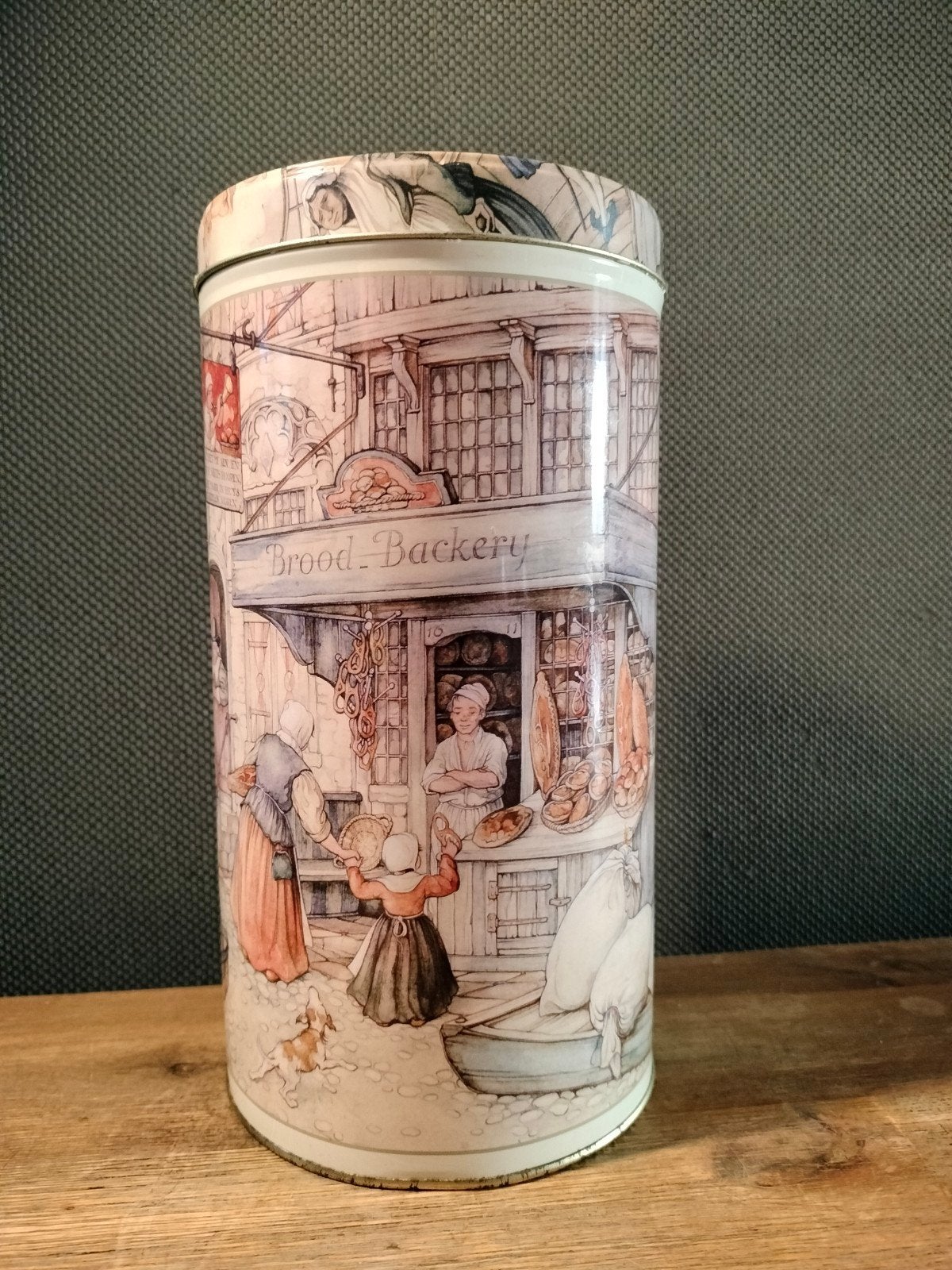 Vintage Anton Pieck Beschuitbus - Brood Backery, Verzamelen, Ophalen of Verzenden, Gebruikt, Beschuit, Overige merken