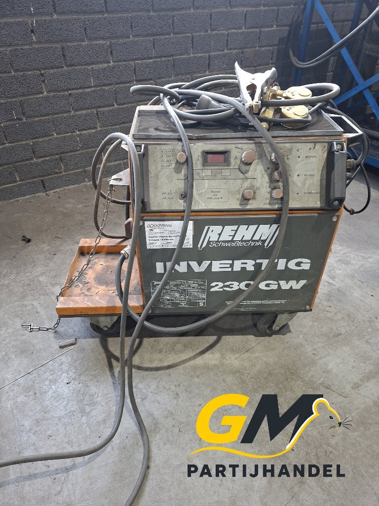 REHM Invertig 230 GW TIG-lasapparaat met toebehoren, Ophalen, Gebruikt, Minder dan 150 ampère, Elektroden