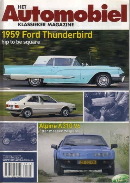 Automobiel 11 2005 : VW Scirocco - Ford Thunderbird - Alpine, Ophalen of Verzenden, Gelezen, Algemeen
