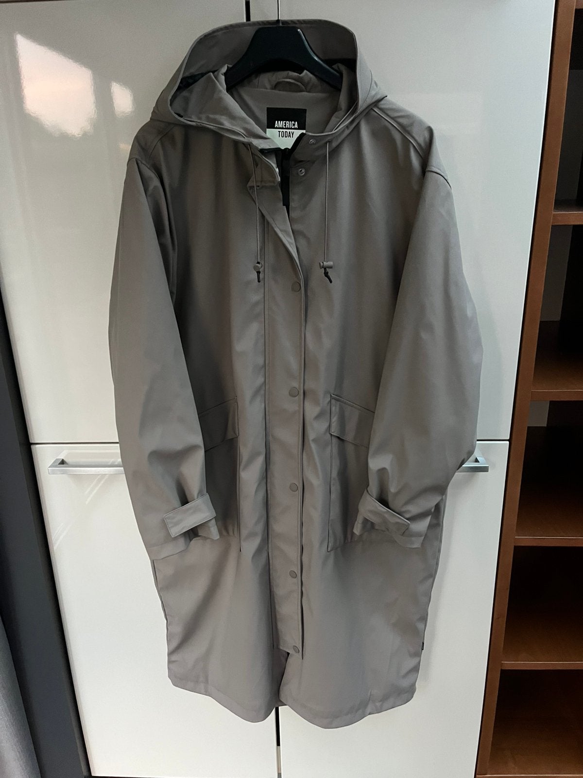 American Today regenjas maat L beige/zand, Kleding | Dames, Ophalen of Verzenden, Zo goed als nieuw, Maat 42/44 (L), Beige