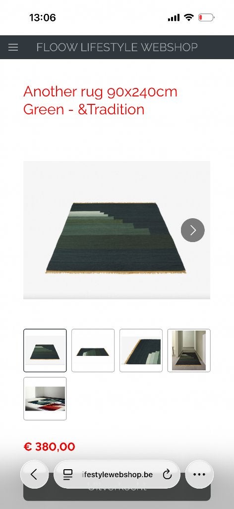 Another rug vloerkleed, Ophalen, 200 cm of meer, Zo goed als nieuw, 200 cm of meer