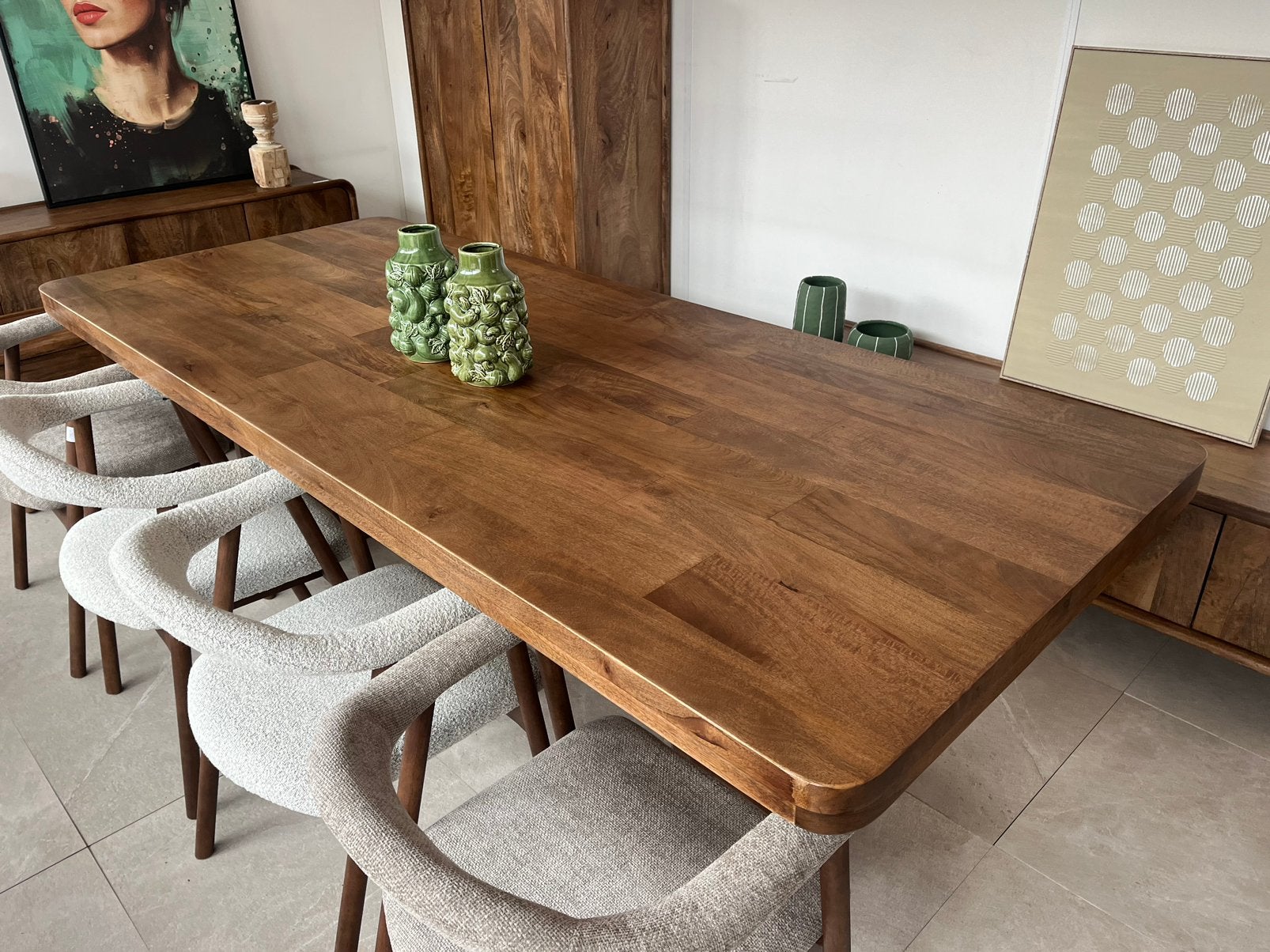 Magazijn leegverkoop eettafel Edward deens ovaal mangohout, Hout, Nieuw, Ophalen of Verzenden, Info@wkhome.nl