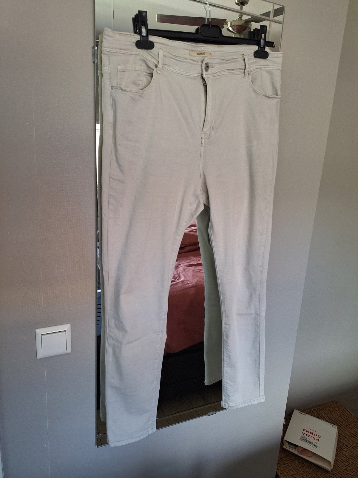 Goodies jeans maat 48, Beige, Maat 46/48 (XL) of groter, Ophalen of Verzenden, Zo goed als nieuw