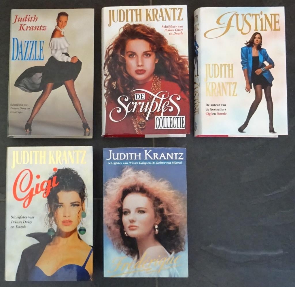 5 Boeken Judith Krantz Gigi Dazzle Justine Frederique, Boeken, Ophalen of Verzenden