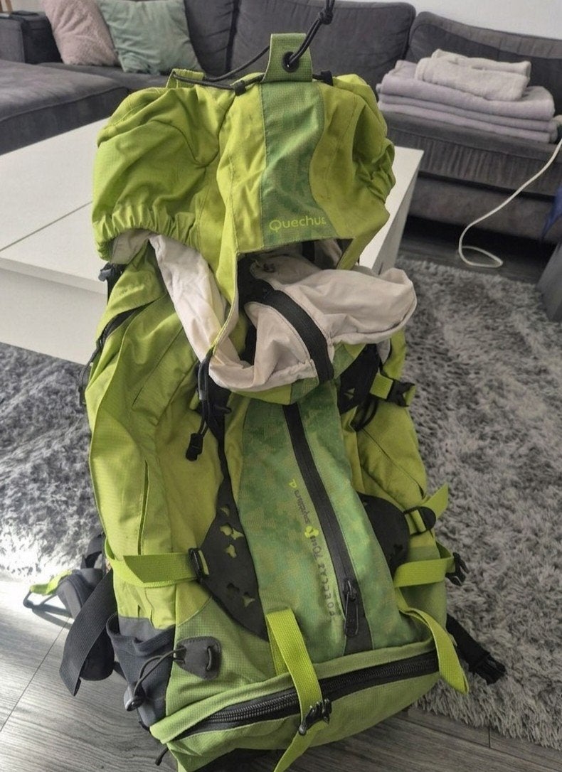 Quechua Forclaz 70+10 Symbium 4 Trekking Rugzak, Sport en Fitness, Bergsport en Wandelen, Ophalen of Verzenden, Gebruikt, Rugzak