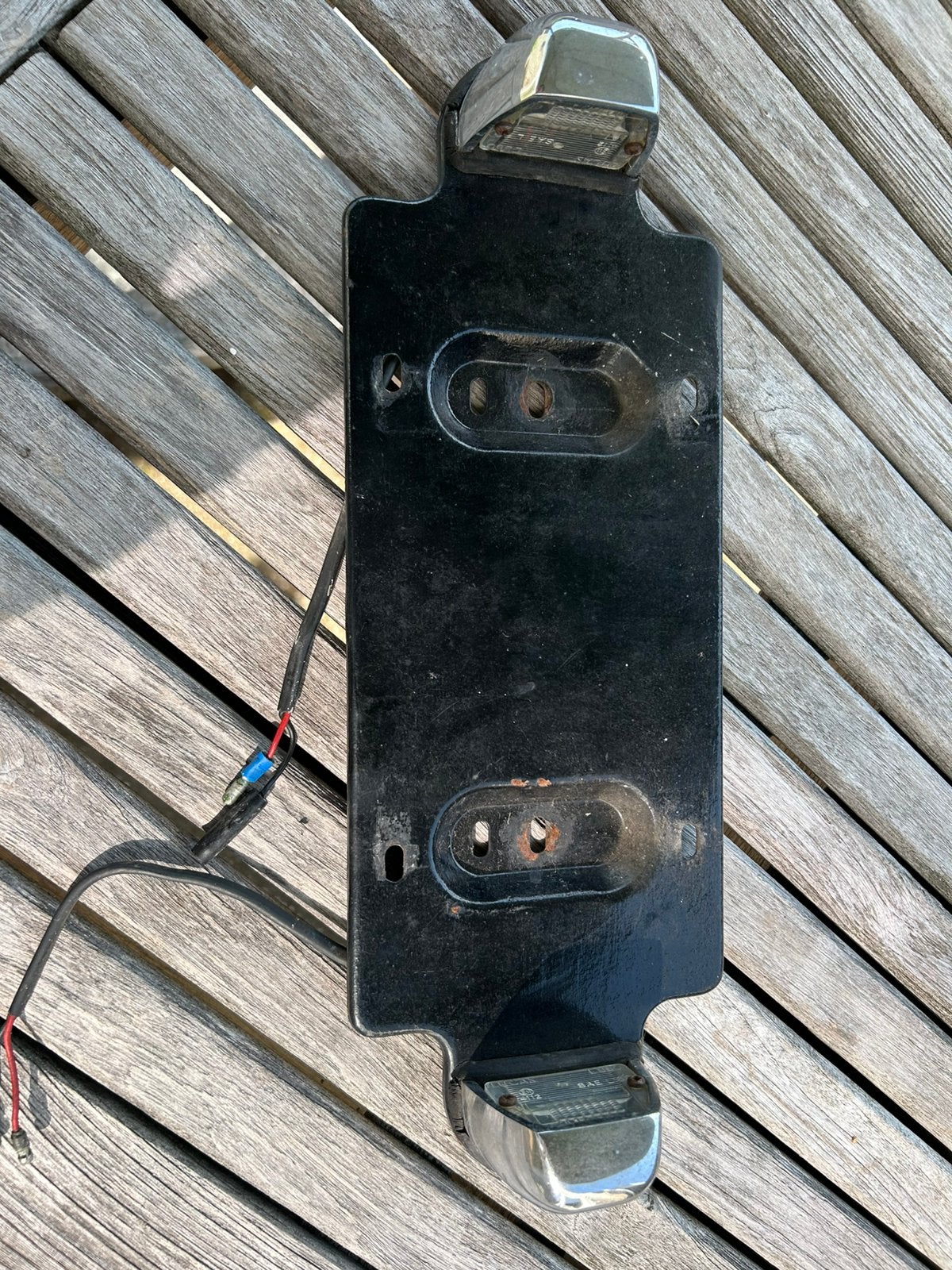 Kentekenplaathouder, Gebruikt, Ophalen of Verzenden, Oldtimer onderdelen, Bumper