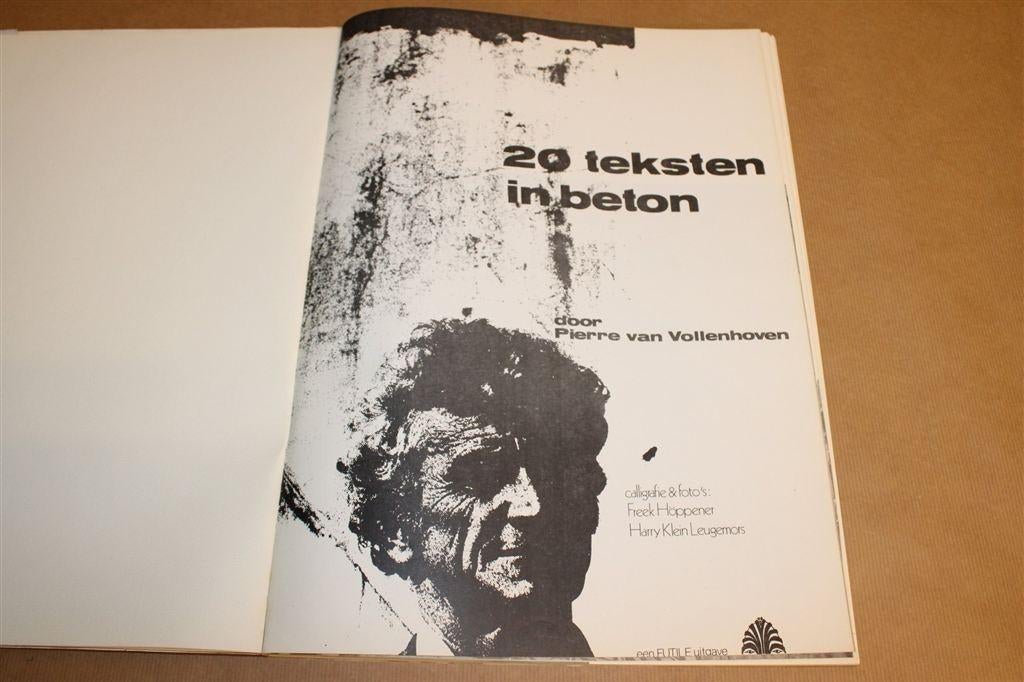 Pierre van Vollenhoven — 20 Teksten in Beton [1978], Boeken, Ophalen of Verzenden, Gelezen