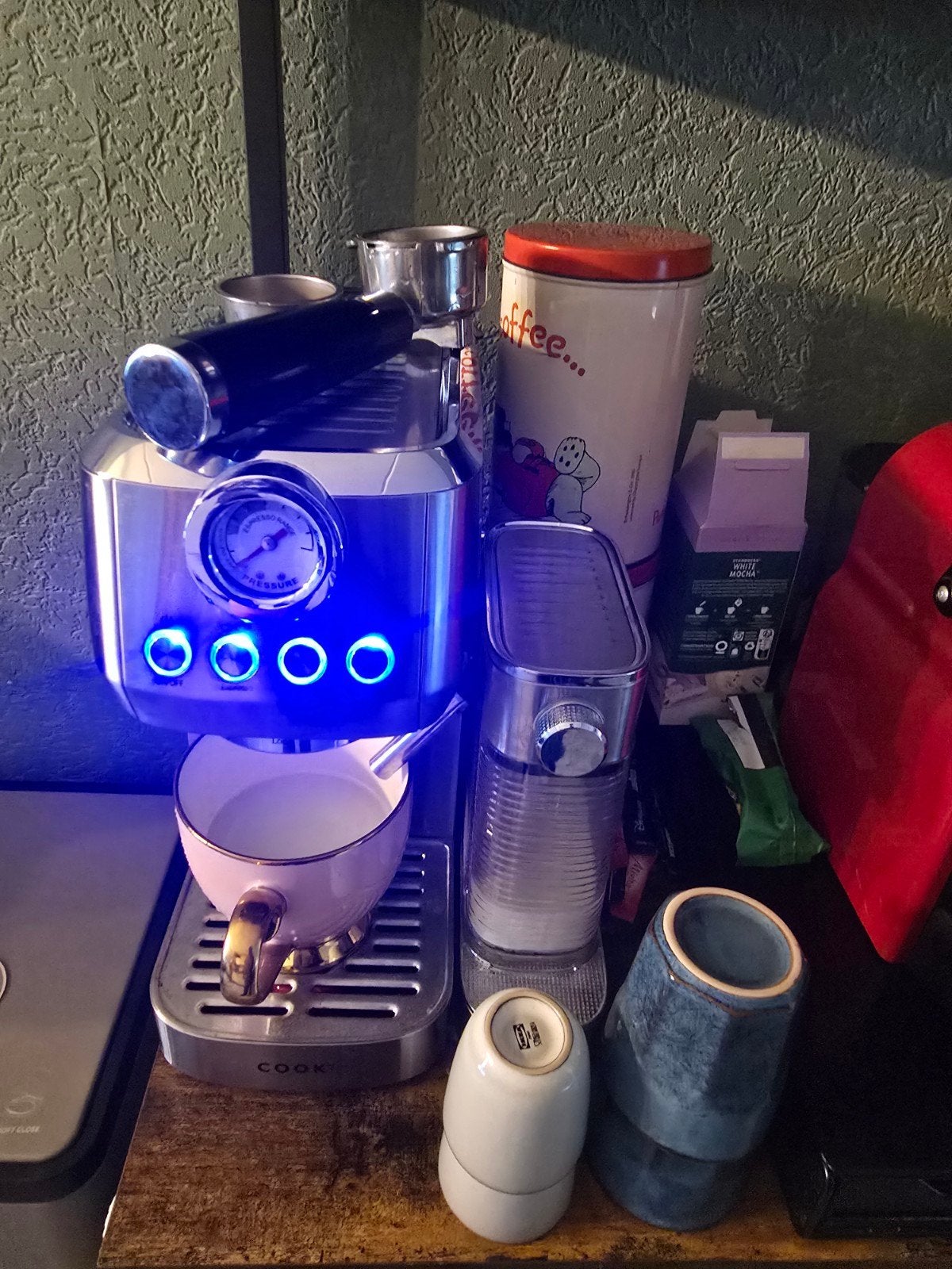 espressomachine COOK-IT met automatische melkopschuimer, Ophalen, Espresso apparaat