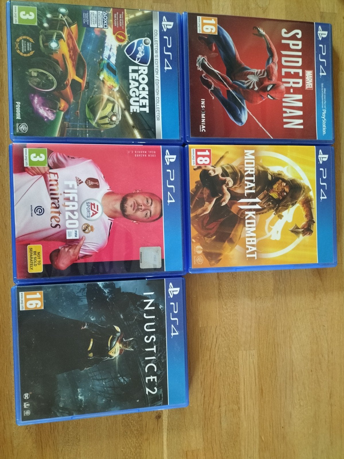PS4 Games:Rocket League,SpiderMan,FIFA 20,Kombat, Ophalen, Gebruikt, Vanaf 18 jaar, Overige genres