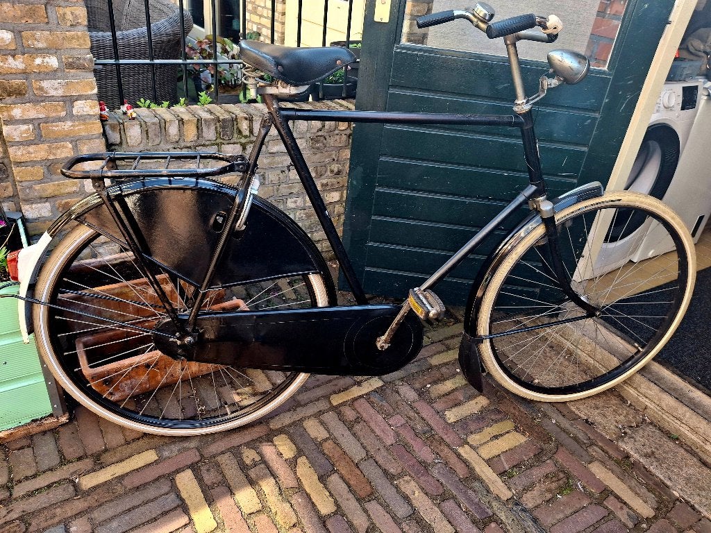 Gazelle Herenfiets  1936, Ophalen, Terugtraprem, Gazelle, 59 cm of meer