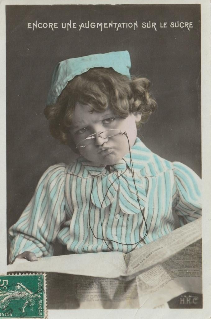 KIND MET BRIL UIT 1910 GLANZENDE ZEER MOOIE OUDE KAART KN140, Ophalen of Verzenden, Voor 1920, Gelopen, Overige thema's