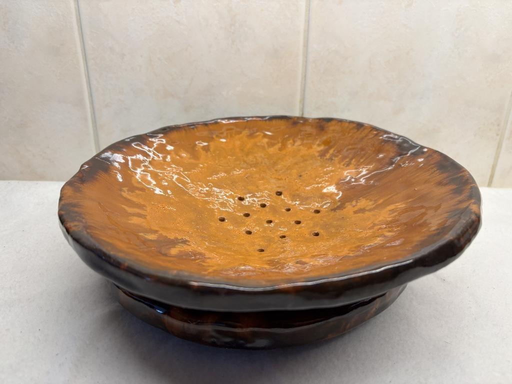 Potgebakken Fruit Tes, Antiek en Kunst, Ophalen of Verzenden