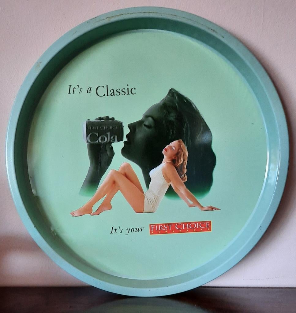 Vintage First Choice Cola Dienblad - It's a Classic, Huis en Inrichting, Woonaccessoires | Dienbladen, Ophalen of Verzenden, Gebruikt