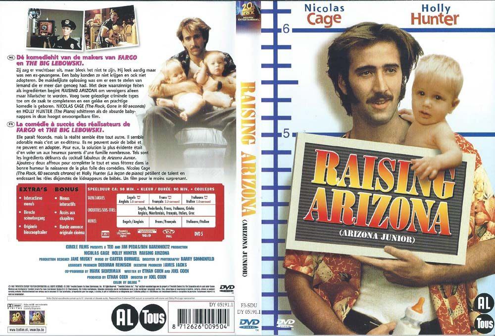 Raising Arizona 1987 DVD met Nicolas Cage. Holly Hunter,, Vanaf 16 jaar, Ophalen of Verzenden, Zo goed als nieuw, Actie en Avontuur