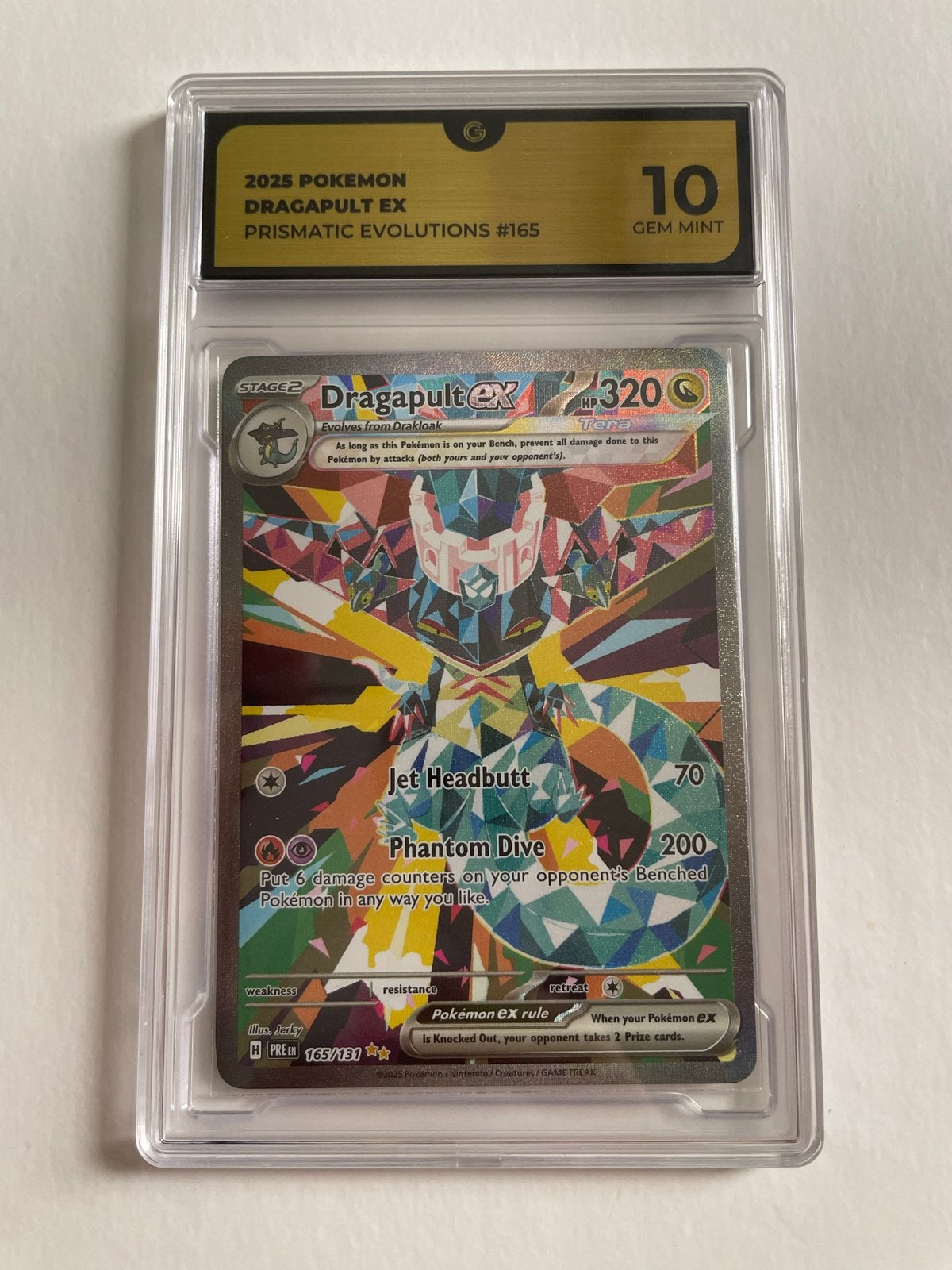 Dragapult ex #165 GG 10 Prismatic Evolutions SIR, Ophalen of Verzenden, Nieuw, Losse kaart, Foil