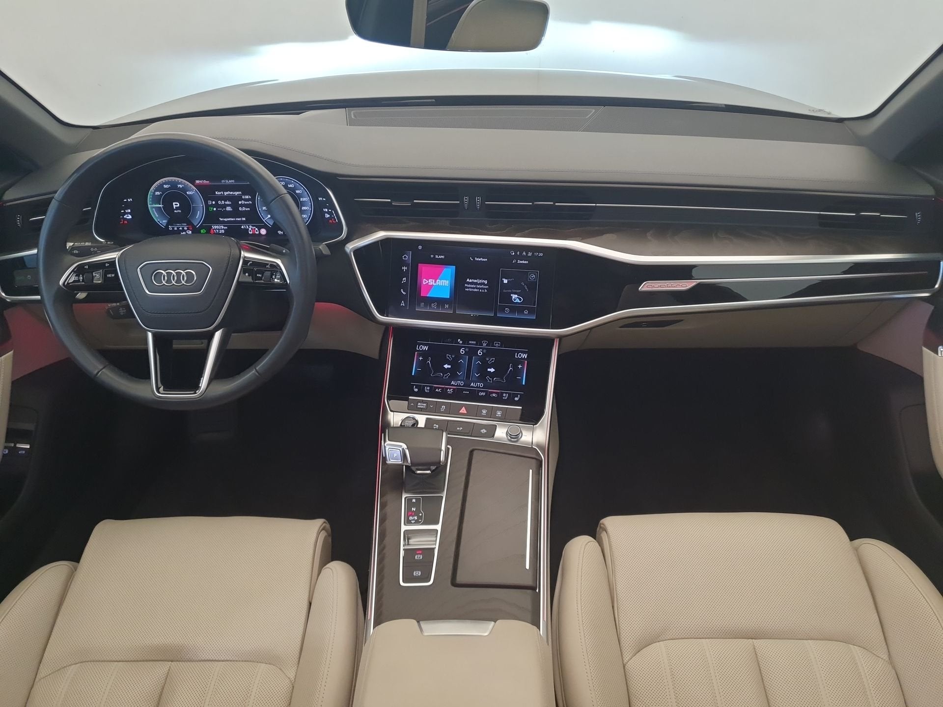 Audi A6 Limousine 50 TFSI e quattro 300pk S edition Panorama, Auto's, Automaat, 14 kWh, Gebruikt, 4 cilinders