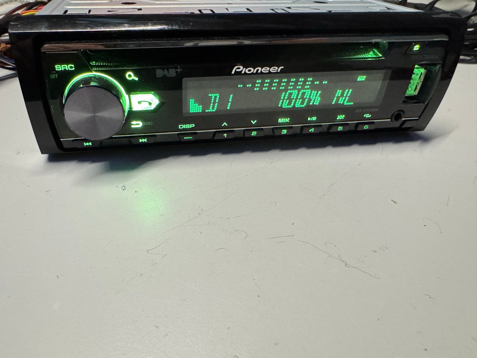 Pioneer DEH-X7800DAB Autoradio met DAB+ en Bluetooth Usb Aux, Ophalen of Verzenden, Zo goed als nieuw