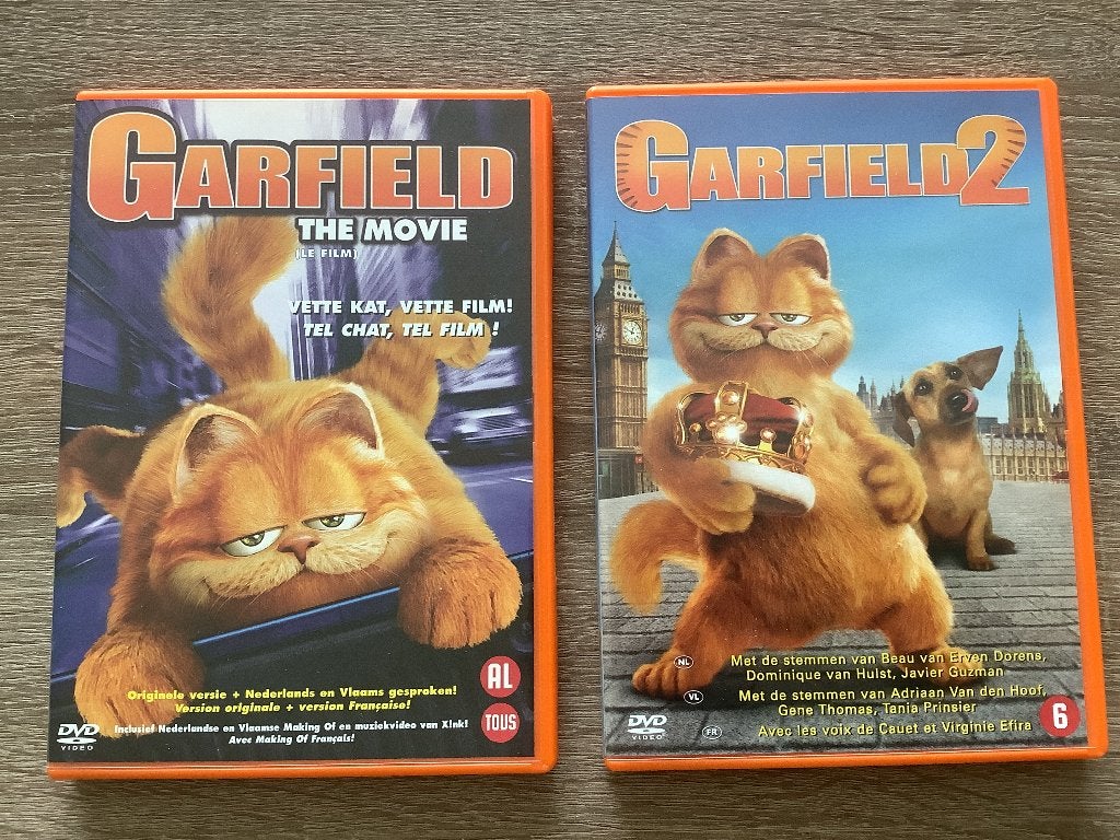 Garfield 1 en 2, Alle leeftijden, Ophalen, Zo goed als nieuw, Film