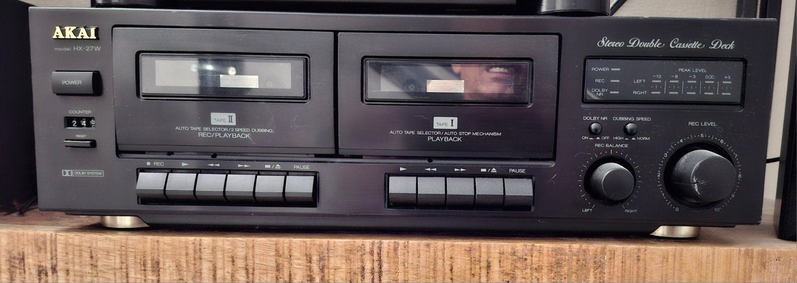 Akai HX-27W Dubbel Cassettedeck - 100% Werkend, Ophalen of Verzenden