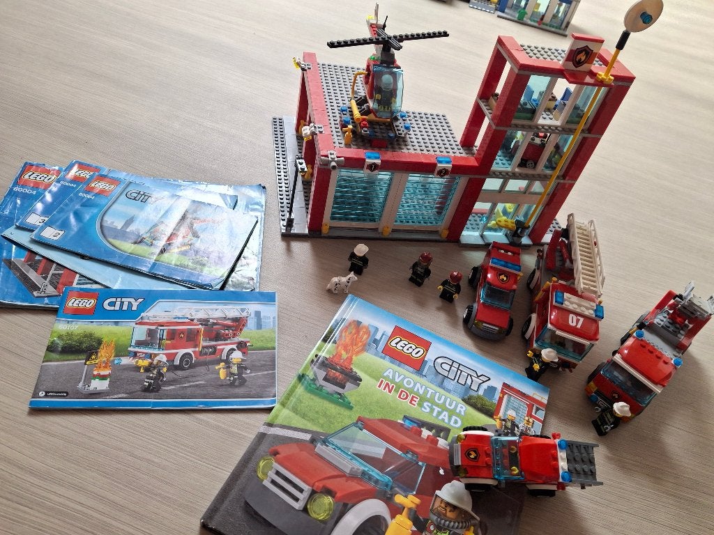 Brandweer lego 60064, 60107,, Ophalen, Gebruikt, Lego, Compleet