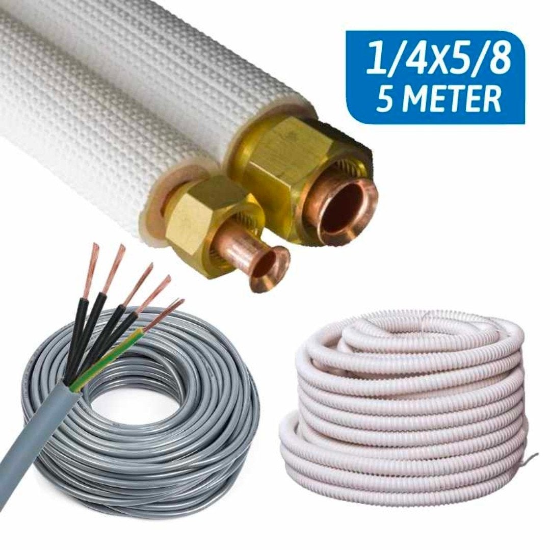 Airco aansluitset 1/4 x 5/8 5 meter.

Set bestaat, Ophalen of Verzenden, Nieuw, Koelen en Ontvochtigen, Wandairco