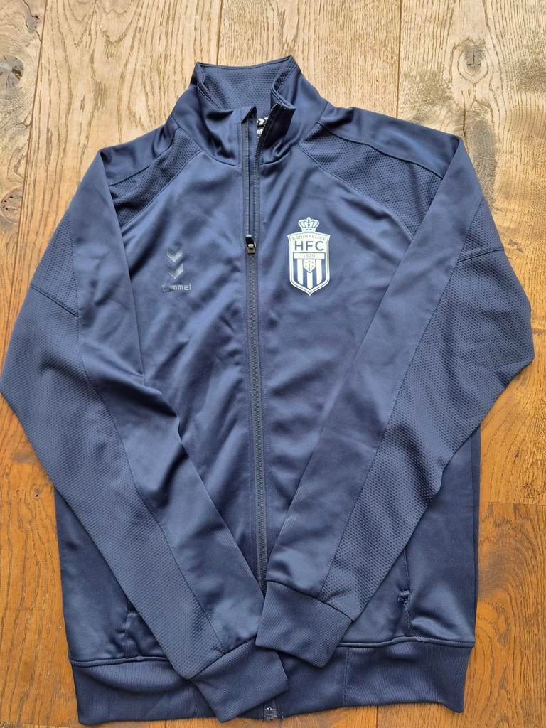 Koninklijke HFC - Hummel Stadio Full Zip Top, maat S, Ophalen of Verzenden, Zo goed als nieuw, Zwart, Voetbal