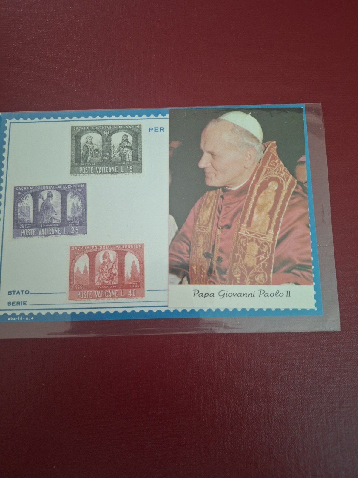 Vaticaanstad postzegelvel Paus Johannes Paulus II, Ophalen of Verzenden, Overige thema's