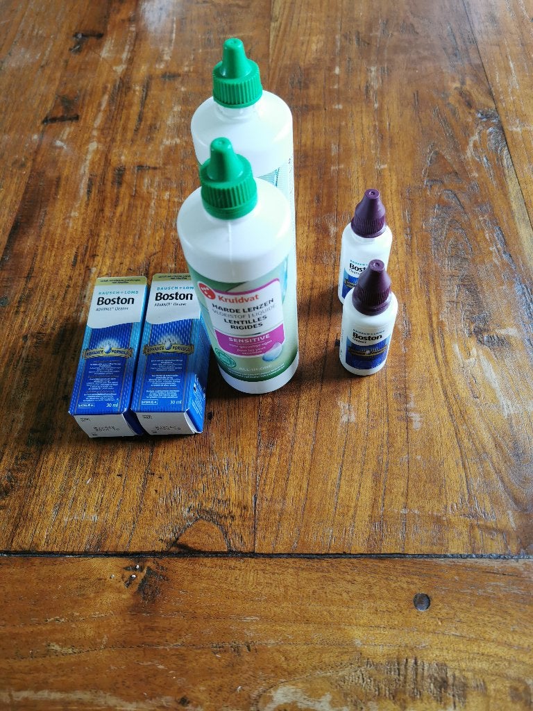 2 Boston Advance + 2 Kruidvat Lenzenvloeistof te koop., Ophalen of Verzenden, Nieuw, Ogen, Overige typen
