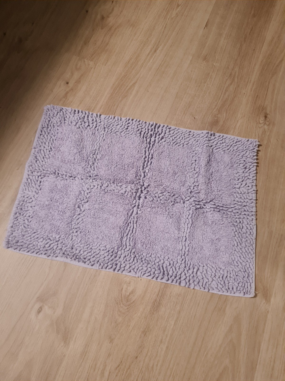 paarse badmat zeeman, €3, 50 tot 100 cm, Paars, Zo goed als nieuw, Rechthoekig
