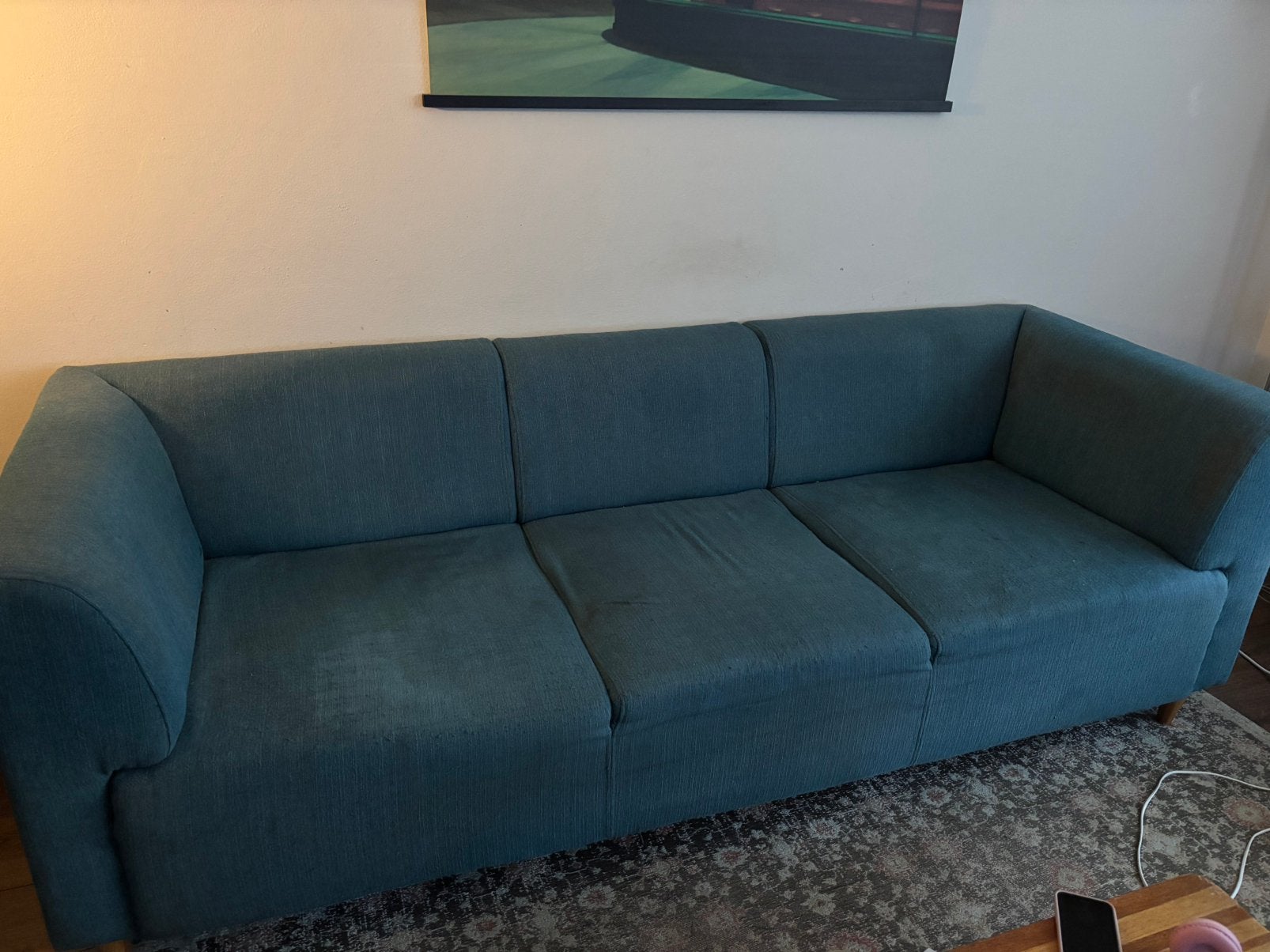Gratis bank!, Huis en Inrichting, Ophalen, 250 tot 300 cm, Gebruikt, Driepersoons