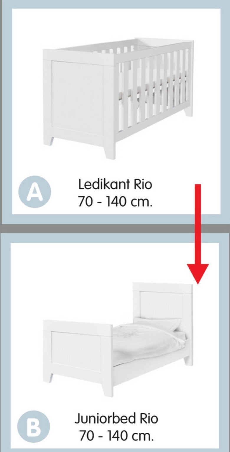 Ledikant / peuterbed 70x140 cm, Kinderen en Baby's, Kinderkamer | Bedden, Ophalen, Gebruikt, 140 tot 160 cm, 70 tot 85 cm