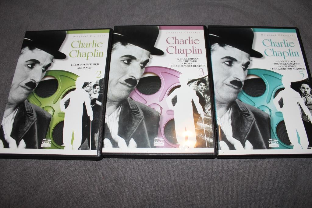 DVD 3x Charlie Chaplin, Alle leeftijden, Ophalen of Verzenden, Gebruikt, Overige genres
