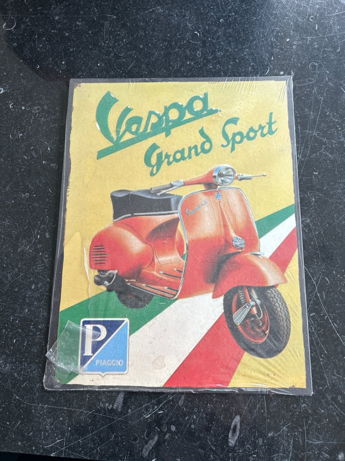 Vespa Grand Sport Piaggio Scooter Poster/Plaat, Ophalen of Verzenden, Nieuw