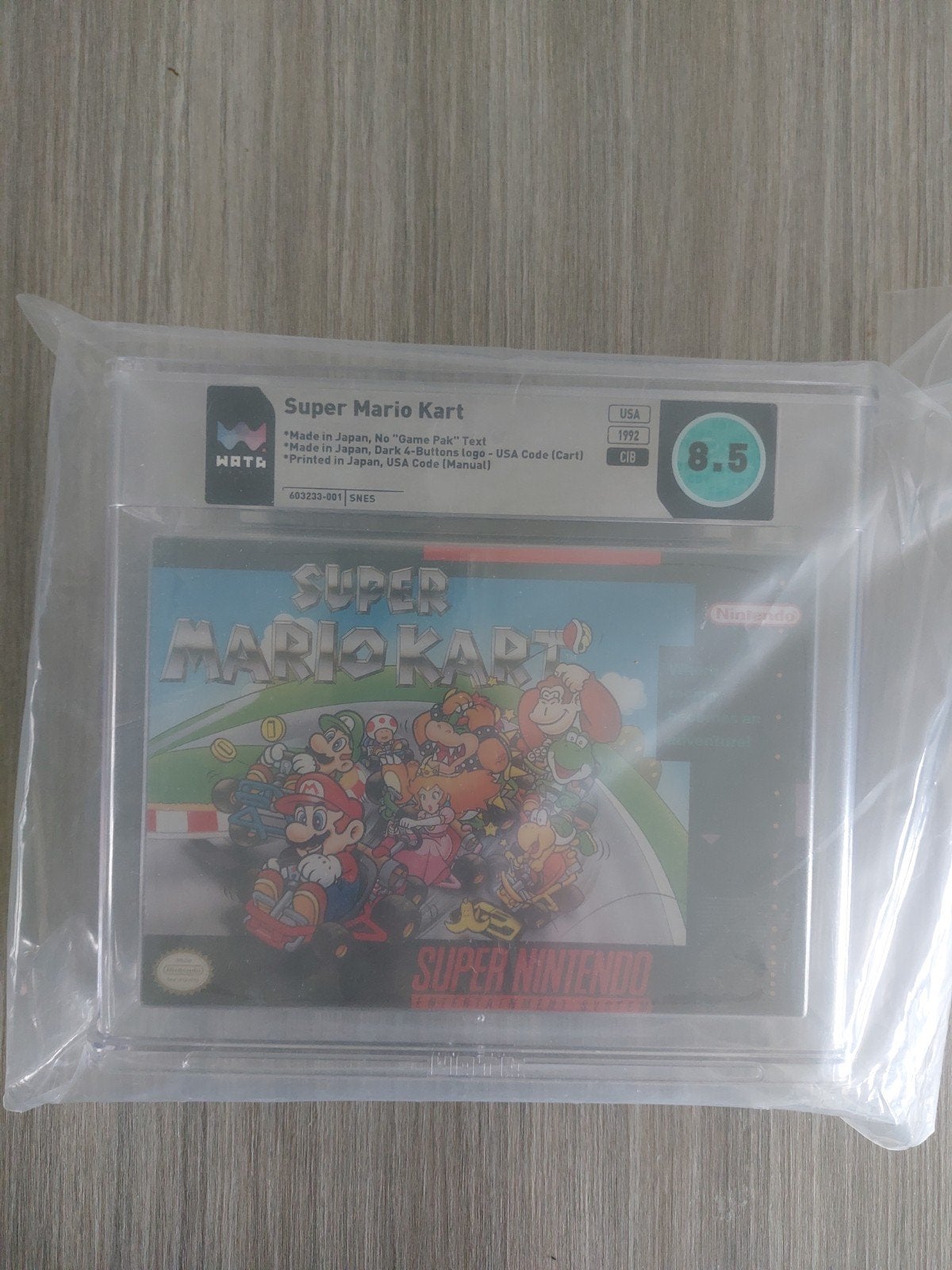 Super Mario Kart SNES WATA Graded 8.5 (Nieuwstaat), Ophalen, Gebruikt, Racen en Vliegen, 2 spelers