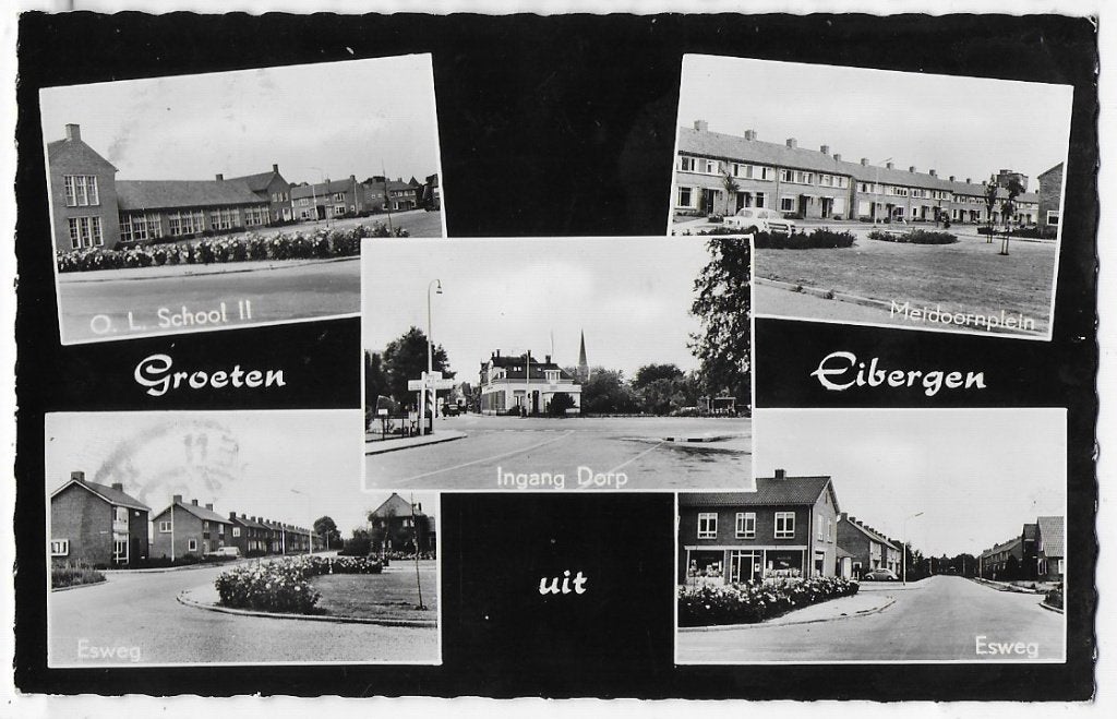 Eibergen Oude Gelopen Ansichtkaart (B1837 ), Ophalen of Verzenden, 1940 tot 1960, Gelopen