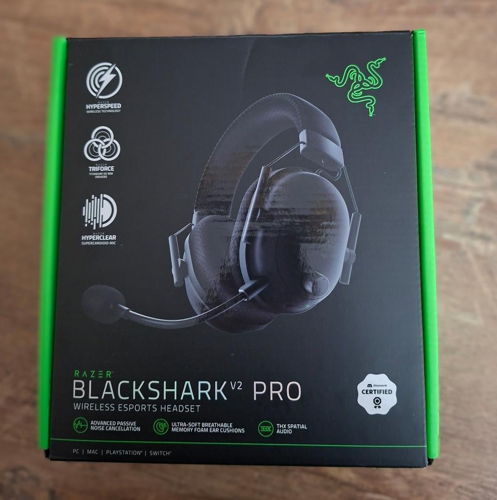 Razer Blackshark V2 Pro Headset, Computers en Software, Headsets, Ophalen, Mute-functie, Zo goed als nieuw, Draadloos