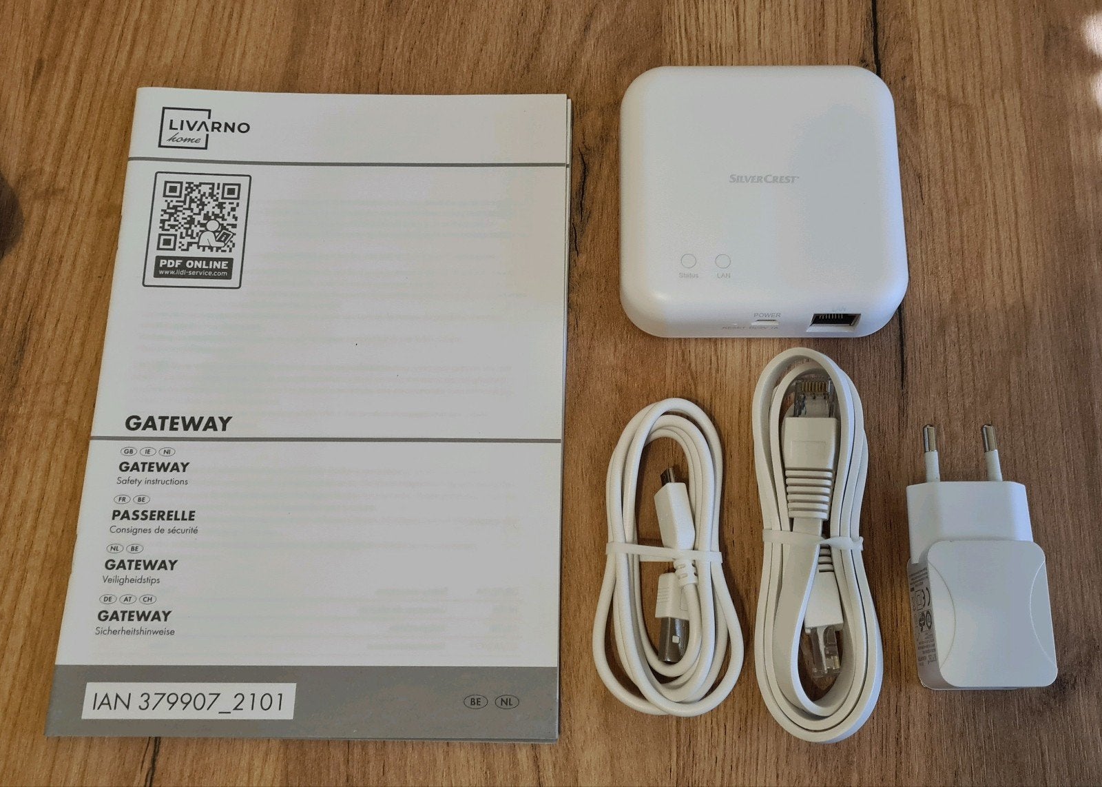 Silvercrest Livarno Zigbee 3.0 gateway / hub, Ophalen of Verzenden, Zo goed als nieuw