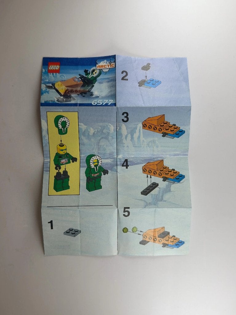 LEGO City 6577 (Instructions) for Set 6577 Snow Scooter, Lego, Overige typen, Ophalen of Verzenden, City