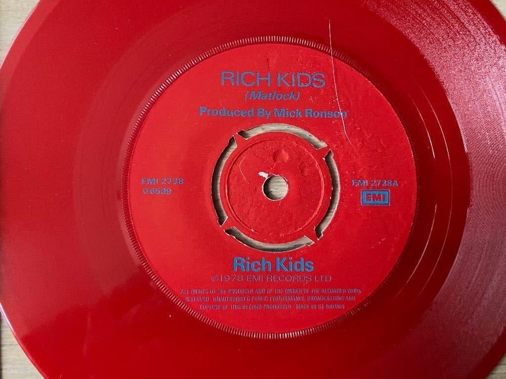 Rich Kids (Punk), Gebruikt, 7 inch, Ophalen of Verzenden, Beschermende buitenhoes