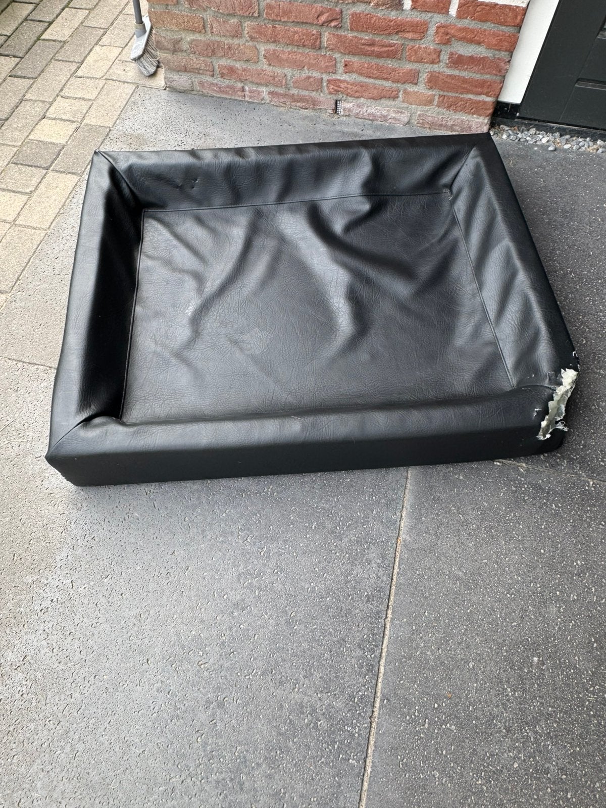 Biabed hondenmand orthopedisch zwart 100x80 met hoes., Dieren en Toebehoren, Ophalen of Verzenden, Gebruikt, Leer