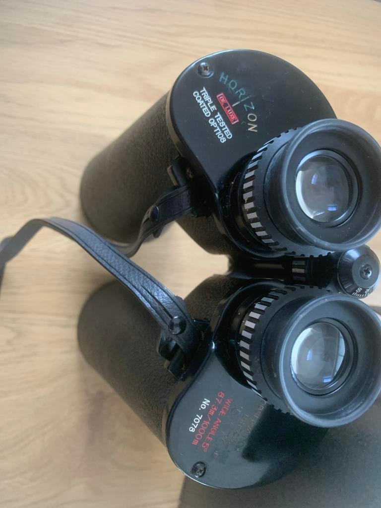 Horizon De Luxe 15x70 Verrekijker - Triple Tested Optics, Ophalen, Gebruikt, 12 tot 20x, Porro (met knik)