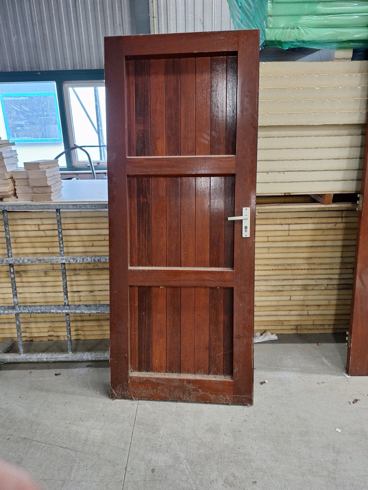 Mooie hardhoutendeuren hout merantie, Binnendeur, Ophalen of Verzenden, Zo goed als nieuw, 200 tot 215 cm