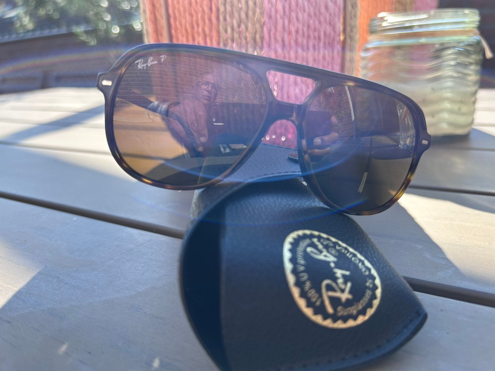 Ray Ban Bill rb2198 mt 56 polariserende glazen, Ophalen of Verzenden, Zo goed als nieuw, Bruin, Ray-Ban