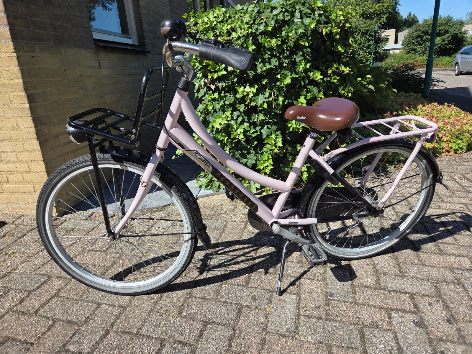 Sparta 24 inch meisjesfiets met voordrager, Terugtraprem, Sparta, Ophalen of Verzenden, Handrem