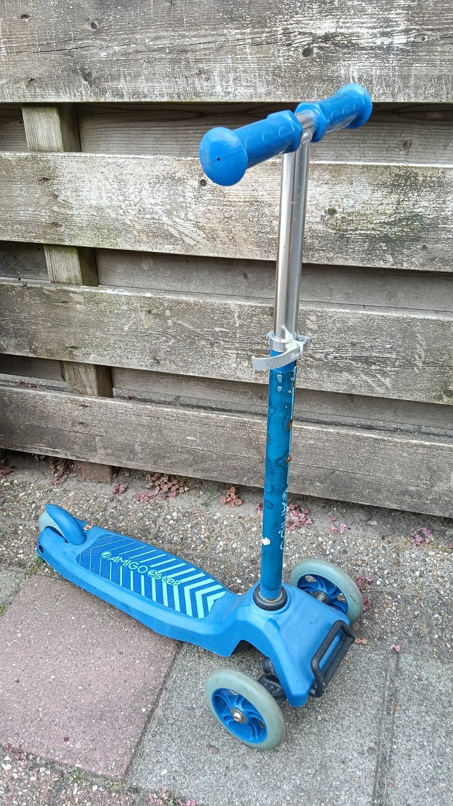 Amigo Step - Blauwe kinderstep met 3 wielen, Ophalen, Gebruikt, Gewone step, Amigo