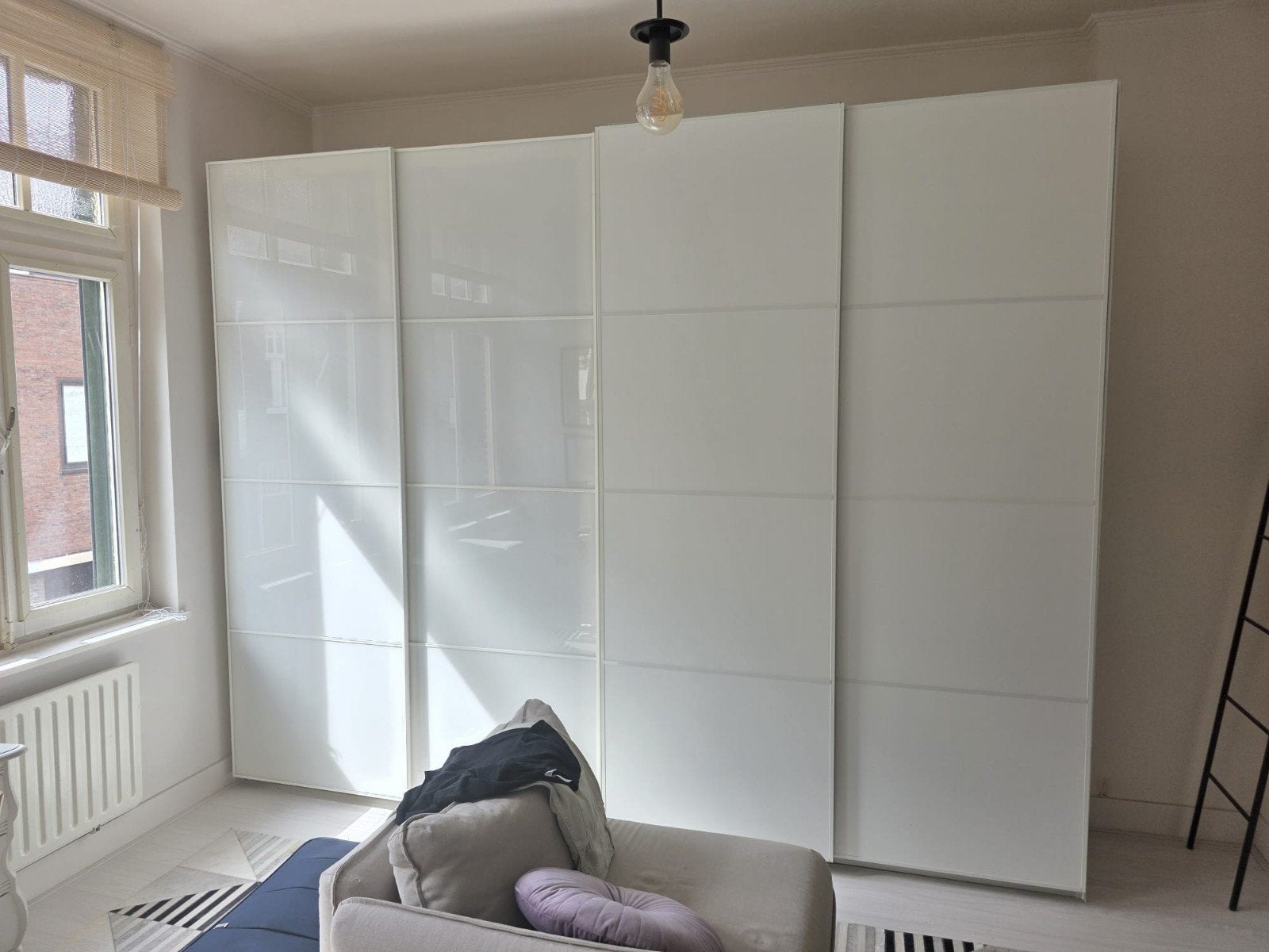 2 IKEA Pax kledingkasten met schuifdeuren, Ophalen, Met deur(en), Gebruikt, 100 tot 150 cm