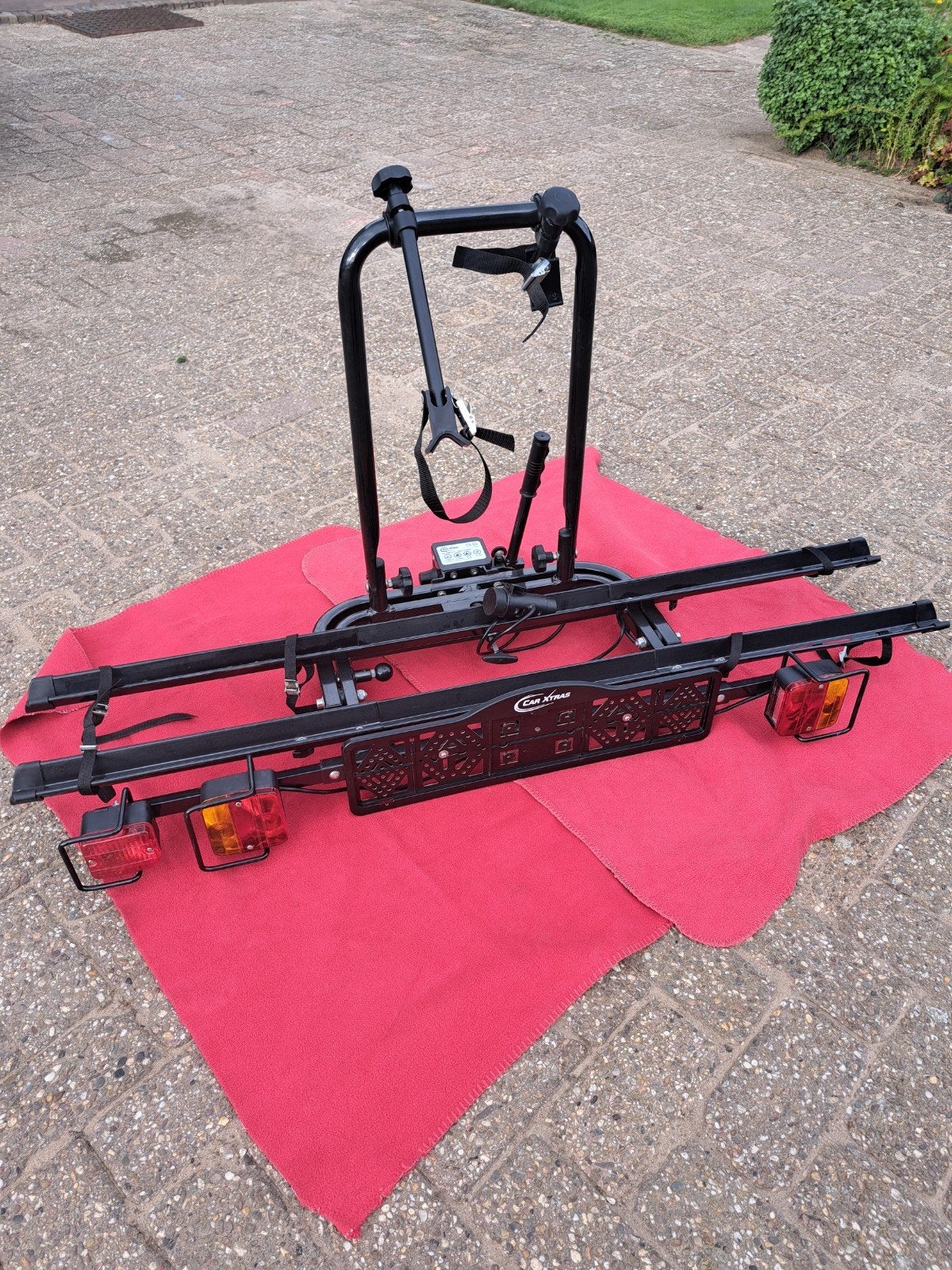 Fietsendrager Car Xtras Compact 2 voor 2 fietsen, Auto diversen, Fietsendragers, Ophalen, Gebruikt, 2 fietsen, Trekhaakdrager