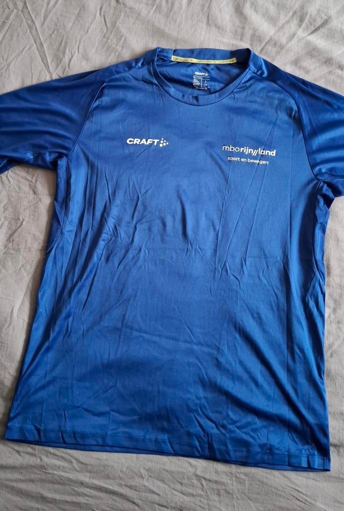 MBO Rijnland Sport en Bewegen Opleiding T-shirt Craft, Blauw, Ophalen of Verzenden, Gedragen, Algemeen